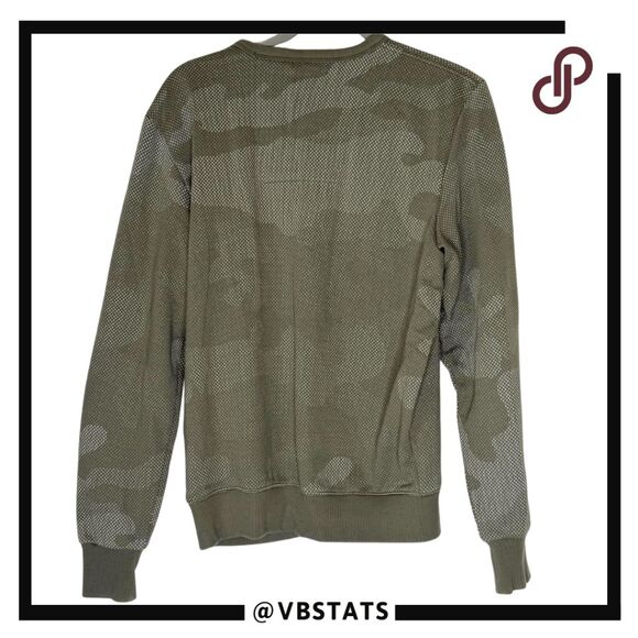 G-Star Raw Men's Camouflage Long‎ Sleeve Pullover Sweatshirt Army Green Small - Picture 2 of 10